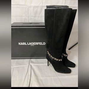 Karl Lagerfeld Maryam Tall Knee High Black Boot